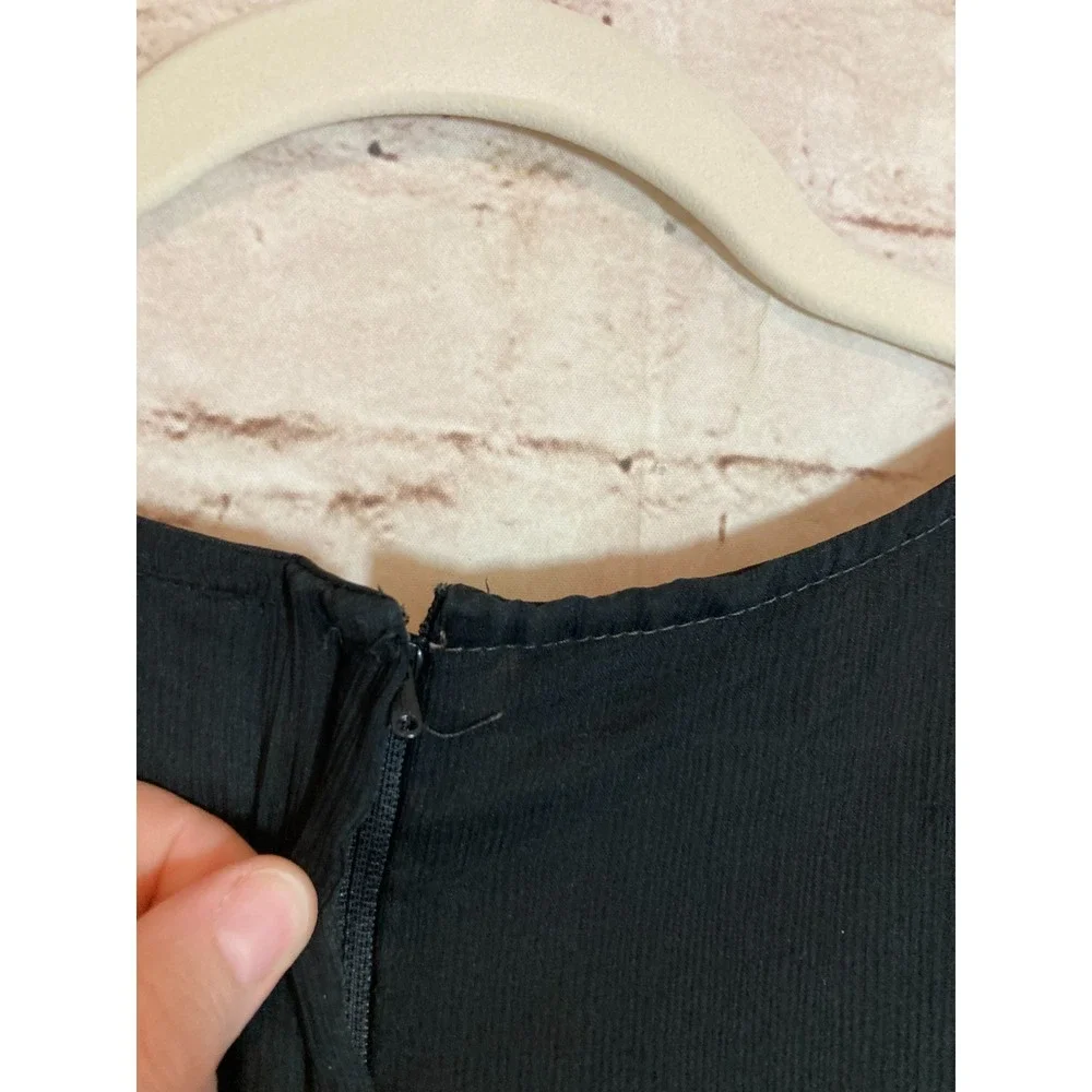 Vintage Jewel Queen Silk Chiffon Maxi Dress Womens 8 Black Grunge Whimsigoth - Picture 2 of 12